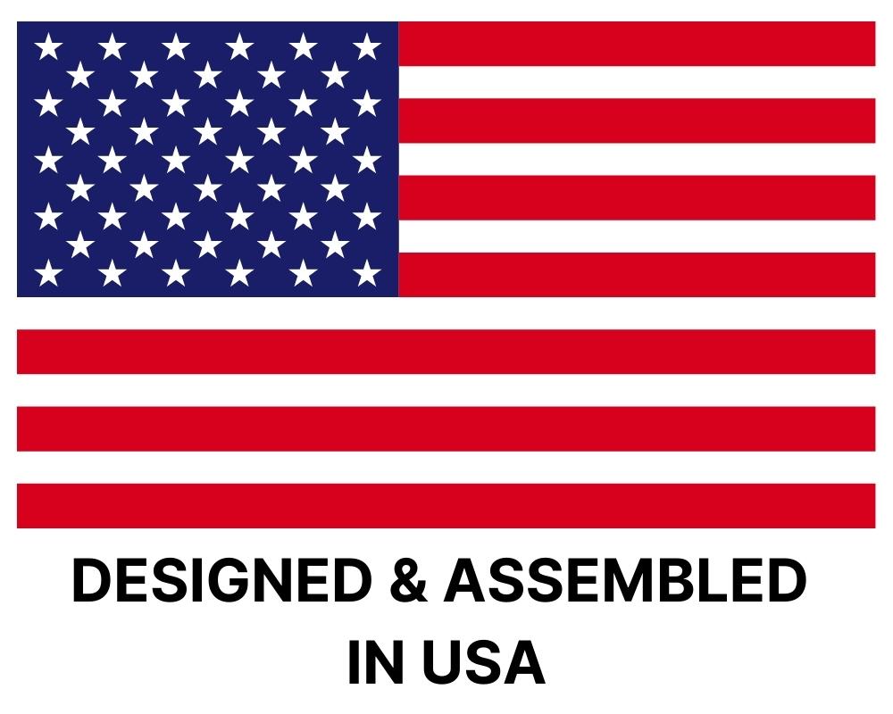 Design and assembled in USA